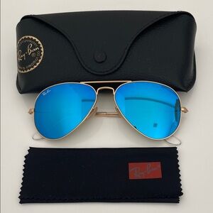 Ray-Ban Classic Aviator Blue Lenses